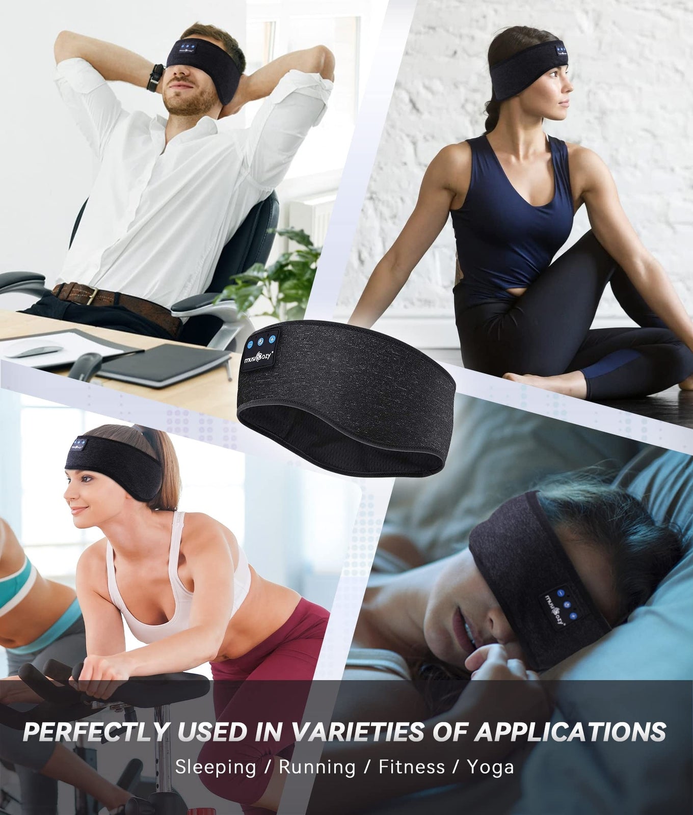 Auriculares Inalámbricos Con Bluetooth Y Diadema Para Dormir y Entrenar Con Música