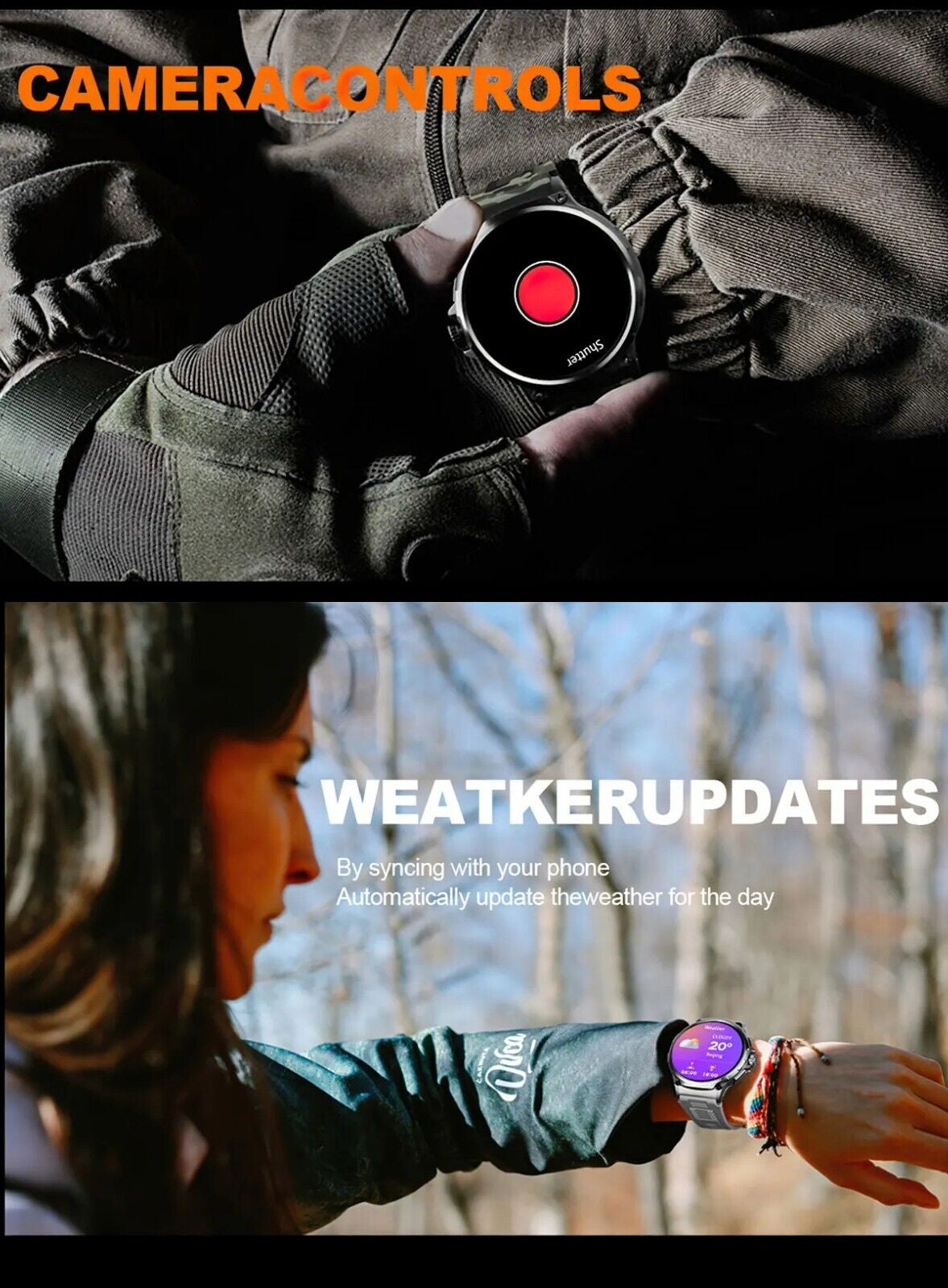  Smartwatch 1.85" Ultra HD GPS Bluetooth Call Health Monitoring Watch Gym Gift